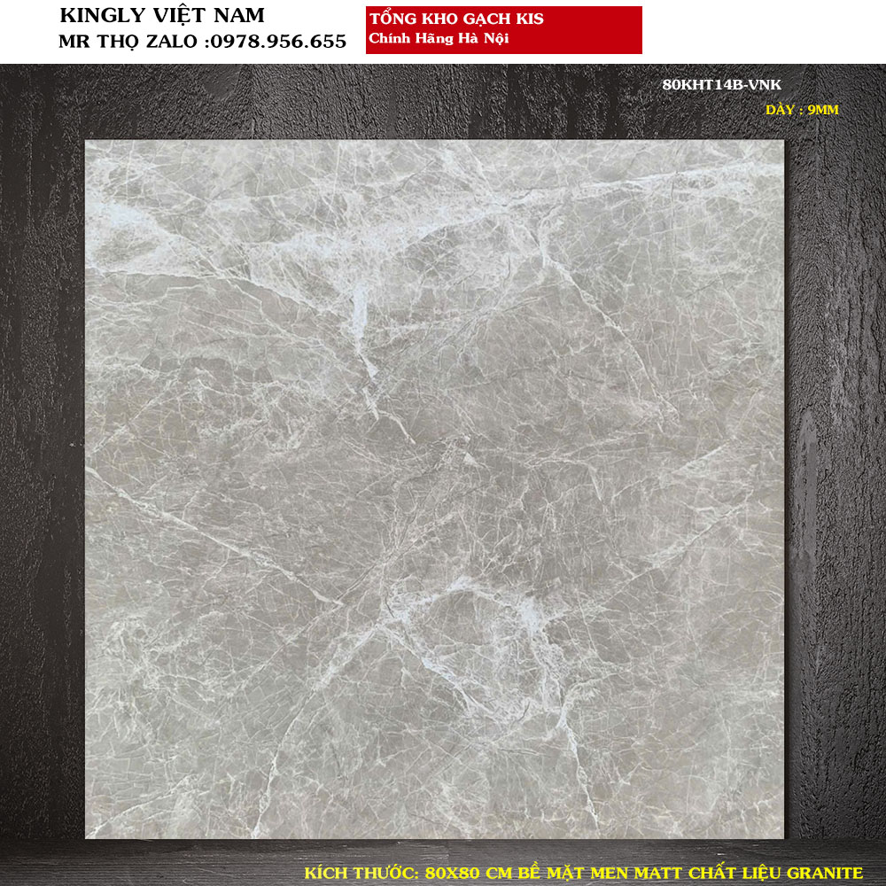 Gạch lát nền Granite Kis 80x80 80KHT14B Loại 1